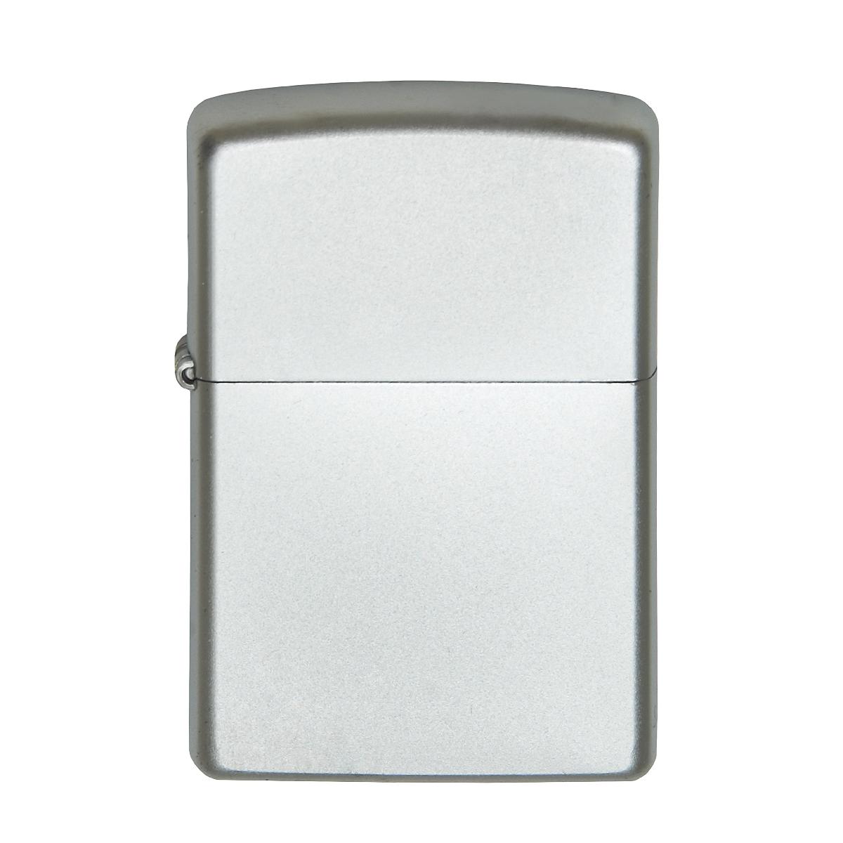 Zippo Benzine Aansteker Chrome Satijn -3187-a